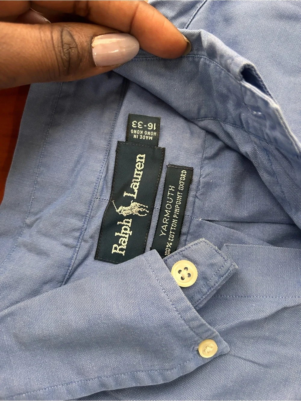 Ralph Lauren Light Blue Oxford Button-Down Shirt